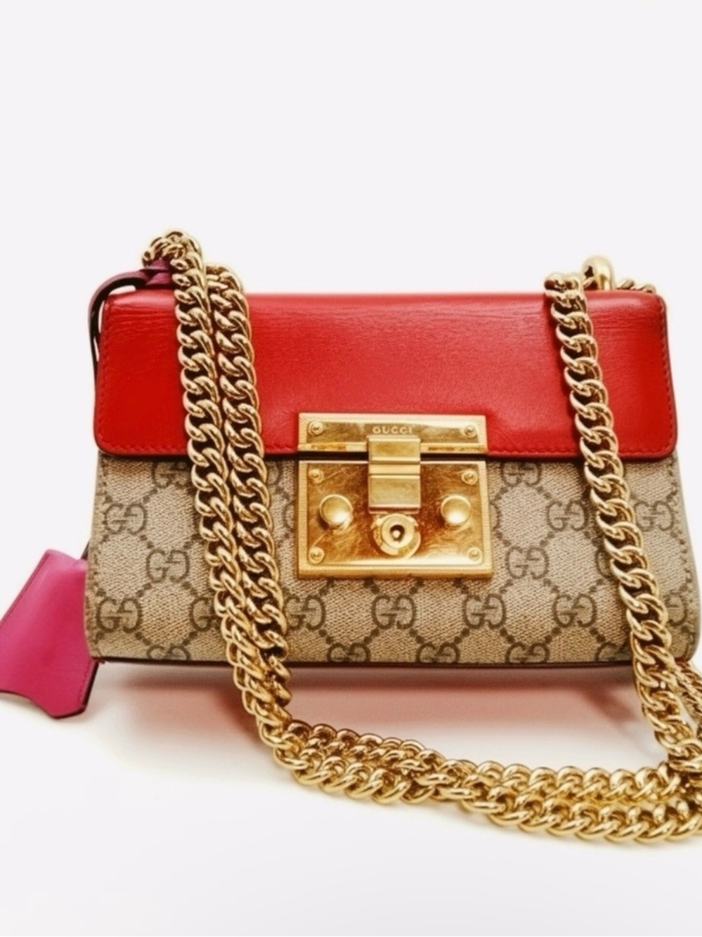 Gucci 🌹Padlock Small GG Supreme Shoulder Bag -Excellent condition - Picture 3 of 14